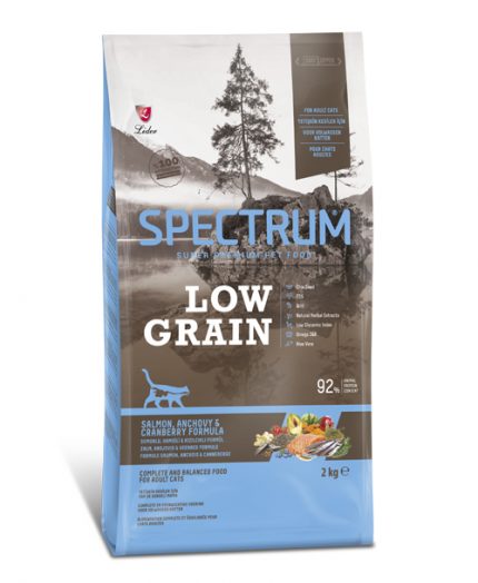 Spectrum Low Grain Yetişkin Kediler İçin Somonlu, Hamsili & Kızılcıklı Formüllü 2 Kg