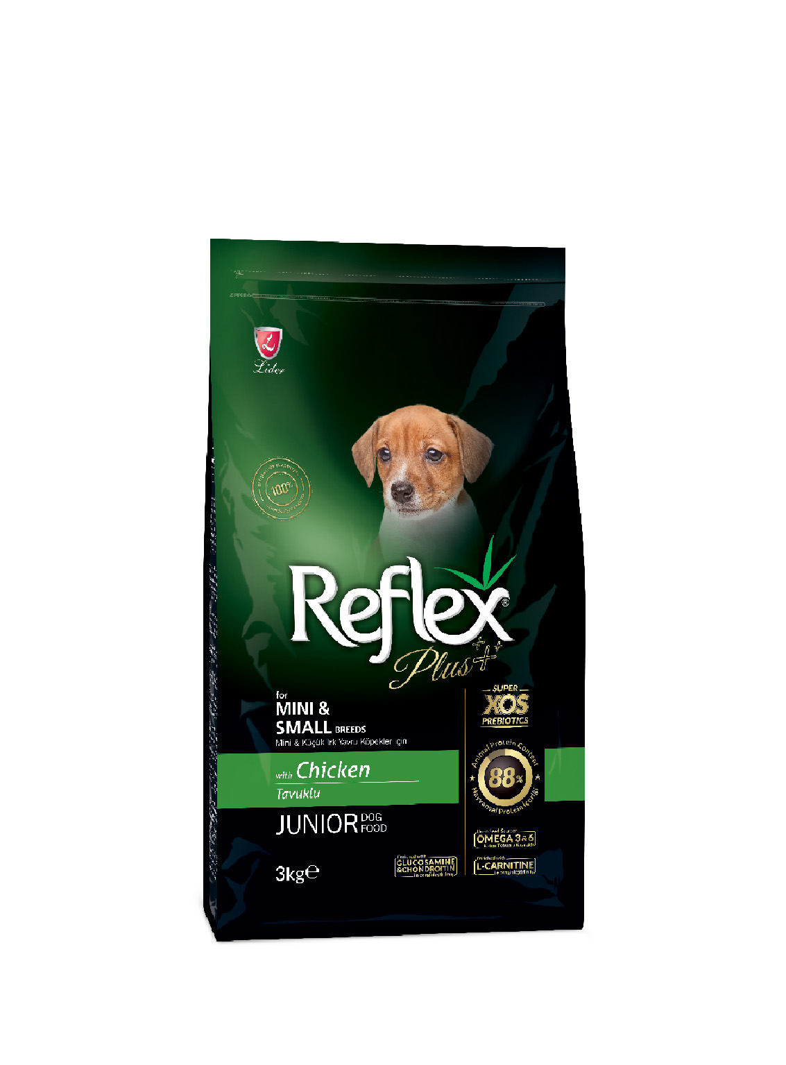 20181311263667613.jpg Reflex Plus Küçük & Mini Irk Tavuklu Yavru Köpek Maması 3 Kg - Görsel 1