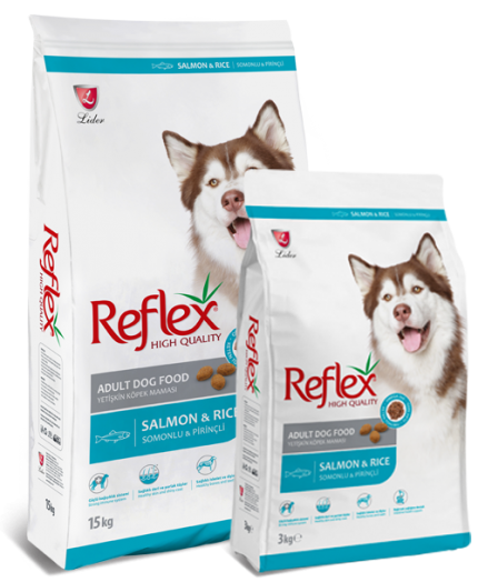 Reflex Somonlu & Pirinçli Yetişkin Köpek Maması 15 Kg