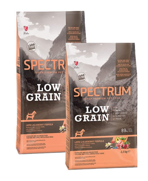 spectrum-low-grain Spectrum Low Grain Mini ve Küçük Irk Yetişkin Köpekler İçin Kuzulu & Yaban Mersinli Formüllü - Görsel 1