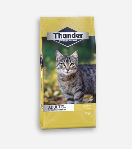 Thunder Yetişkin Kedi Maması 15 Kg - Tavuklu