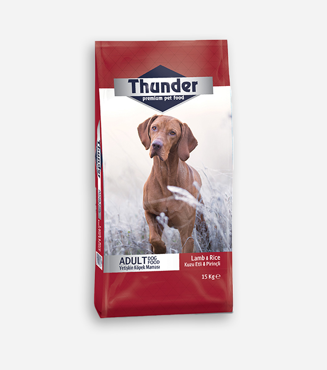 thunder Thunder Kuzu Etli & Pirinçli Yetişkin Köpek Maması 15 Kg - Görsel 1
