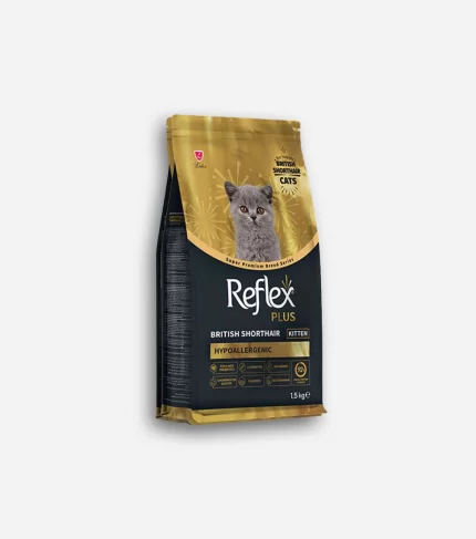 Reflex Plus Hypoallergenic Kitten British Shorthair Özel Irk Yavru Kedi Maması 1,5 Kg