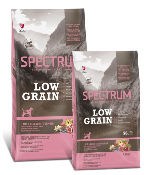 2020320172574613.jpg Spectrum Low Grain Orta ve Büyük Irk Yavru Köpekler İçin Kuzulu & Yaban Mersinli Formüllü 12 kg - Görsel 1